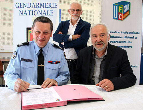 L’UFC-Que Choisir de Haute-Loire a été la première à signer une convention avec la gendarmerie.