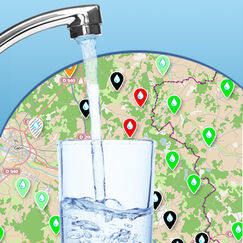 Carte interactive UFC-Que Choisir sur l’eau du robinet en France Mieux préserver la ressource pour une cons’eau sans modération !