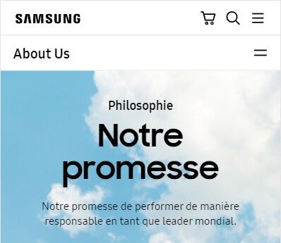 Promesse Samsung