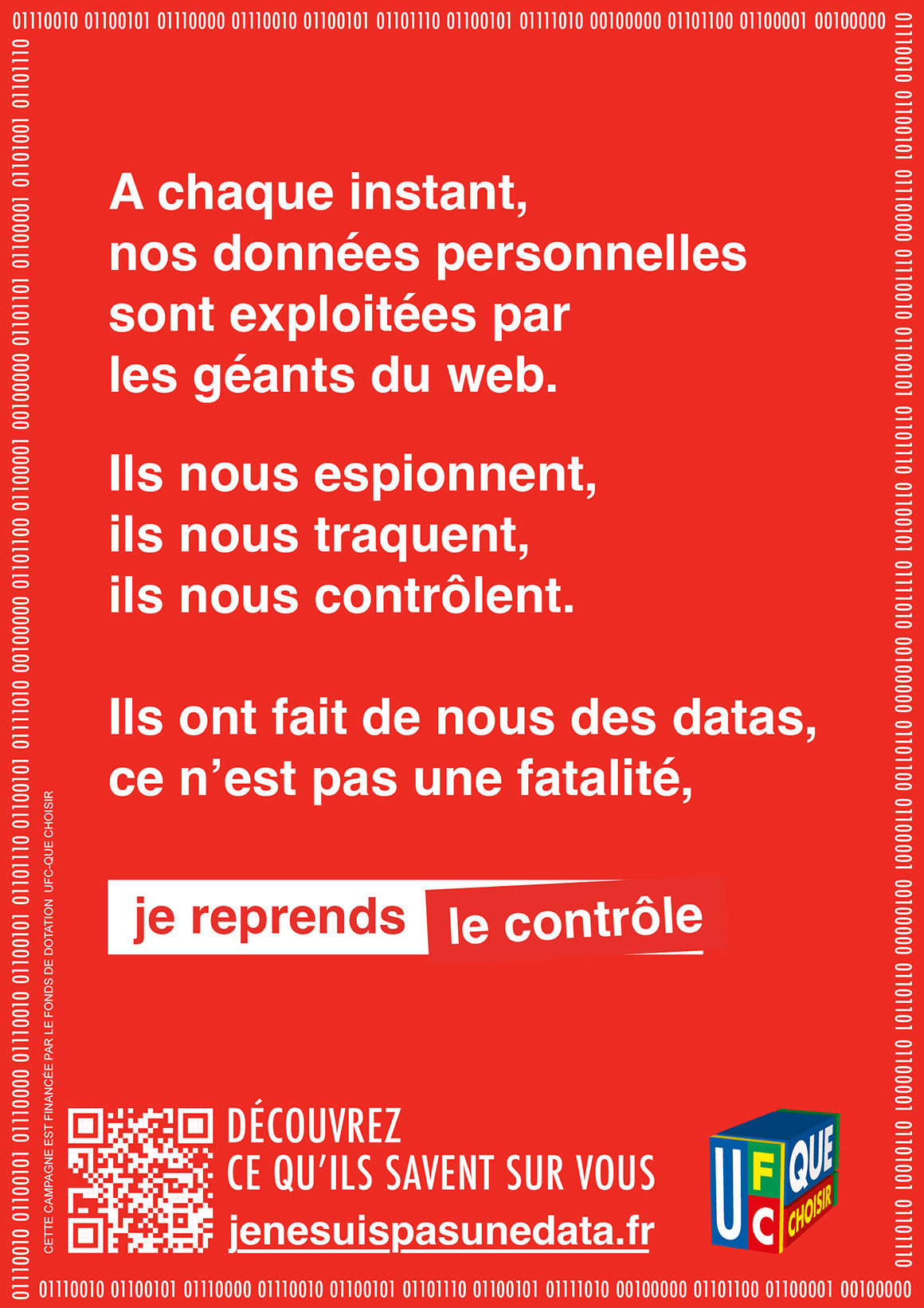 JeNeSuisPasUneData Avec l’UFCQue Choisir, reprenez le contrôle de vos données personnelles