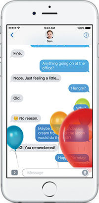 iOS 10 - Affichage textos
