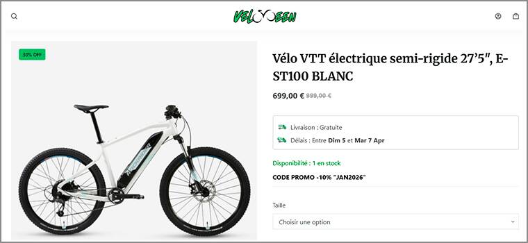 Ce vélo électrique Rockrider de Decathlon est vendu 30 % moins cher sur Velogreen, mais vous ne le recevrez jamais. Arnaque à la vente de vélo : Derrière Velogreen.fr, un faux site qui fait de vraies victimes