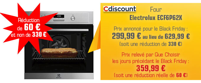 analyse prix black friday 2020 four cdiscount