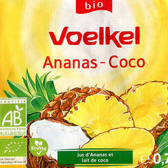 Boisson ananas-coco de Voelkel Quand les fruits racontent des salades