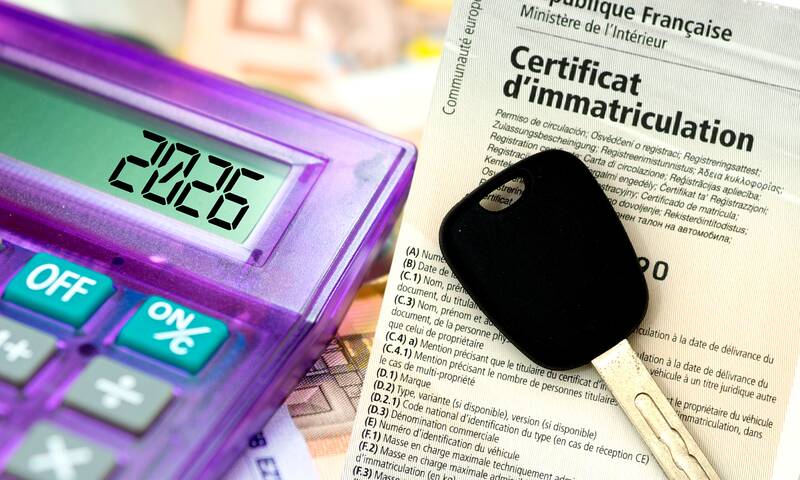 Carte grise 2026 Des tarifs en légère hausse