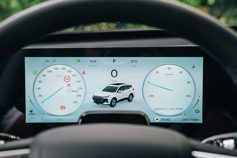 Le combiné d'instruments n'est pas personnalisable.
