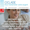 Comptes inactifs et assurances vie en déshérence •
Lancement du site officiel