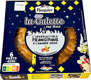 Promo Galettes des Rois Frangipane CARREFOUR EXTRA Beurre, 4-6 parts, 400  g. Contient 1 feve PARIS 2024 chez Carrefour