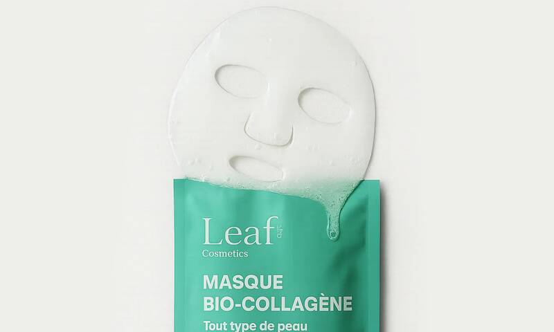 Masque au collagène Leaf cosmetics se moque du monde