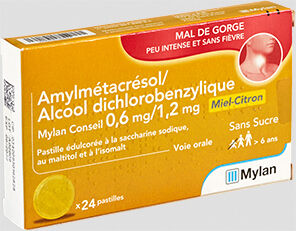 STREPSILS Maux de gorge miel citron médicament pastilles mal de gorge