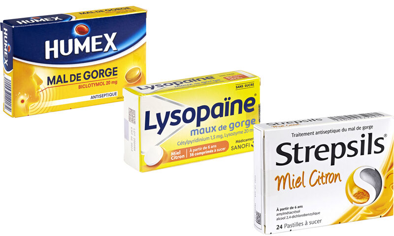 strepsils pastilles lidocaïne soulage les maux de gorge, les