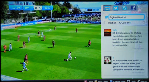 Accès aux réseaux avec le mode Football sur une télévision Samsung