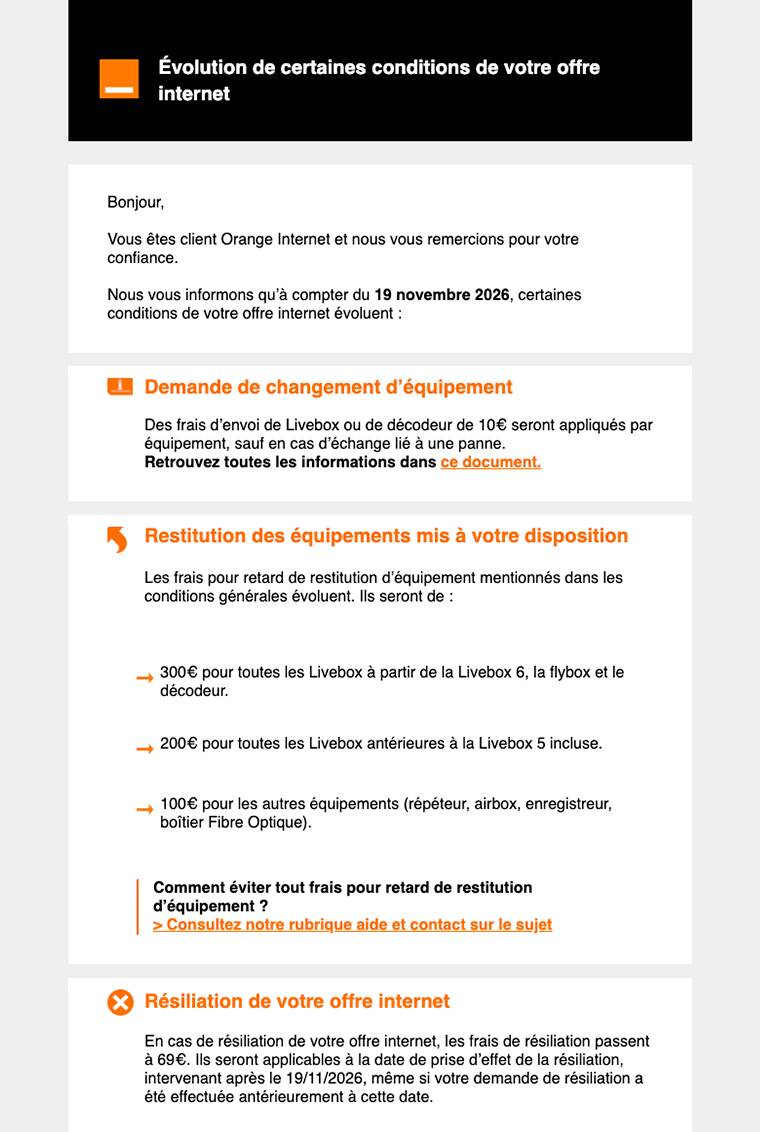 Forfaits mobiles et Internet : Orange relance la hausse des prix Forfaits mobiles et Internet : Orange relance la hausse des prix