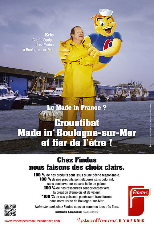 Publicité Croustibat "Made in Boulogne-sur-Mer"
