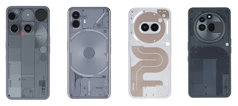 Le design tout en transparence des smartphones de Nothing Phone.