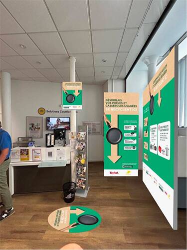 Un point de collecte dans une Poste. Image