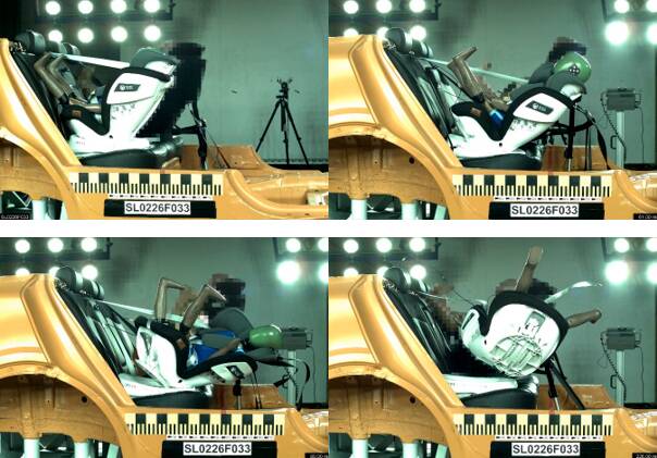 Éjection du Kidiz Isofix 360°.