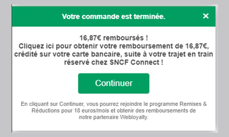 SNCF Le cashback Remises & Réductions enfin sur la sellette