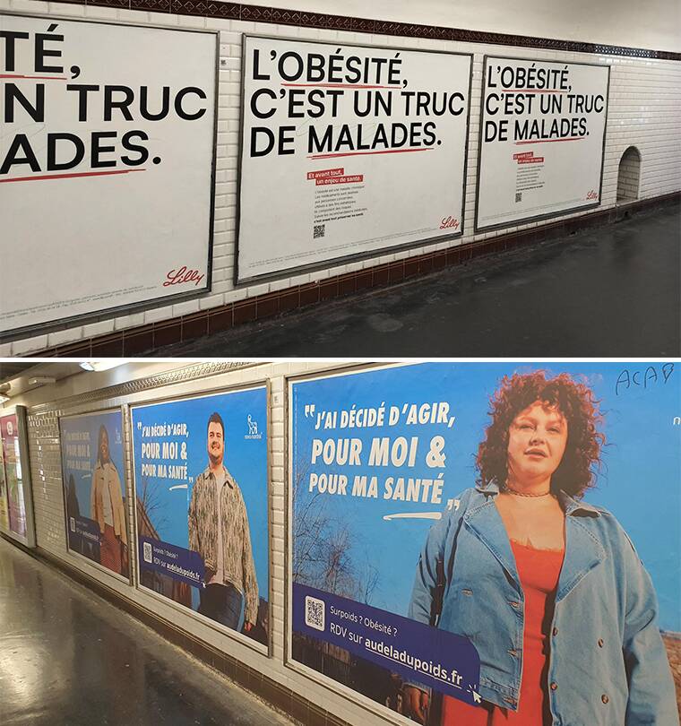 Traitements de l’obésité  Deux campagnes de publicité sanctionnées