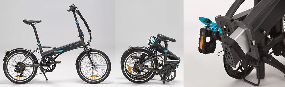 Vélo électrique pliant EOVOLT Morning, le petit vélo pliant français avec  des roues de 16 pouces.