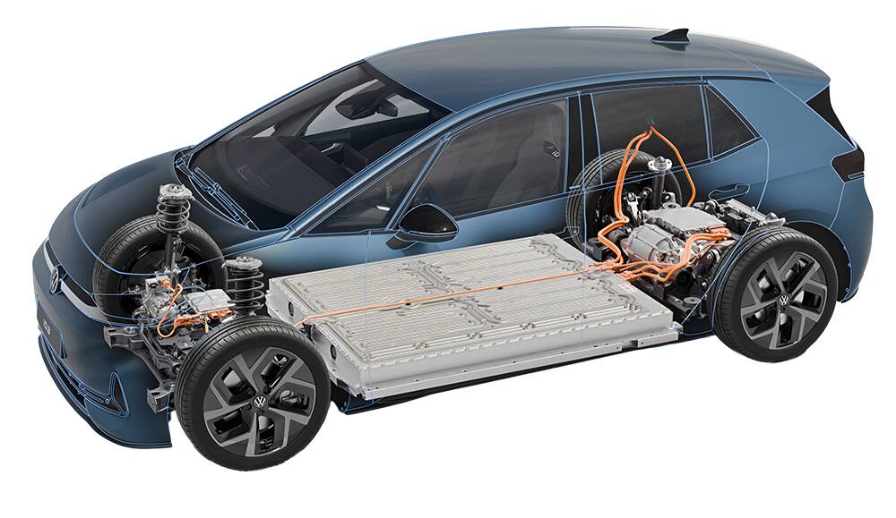 L'ID.3 Neo utilise des nouvelles batteries plus puissantes. Image