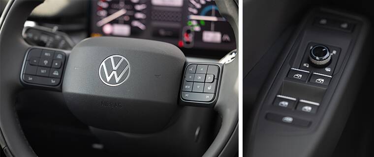 Que ce soit sur le volant ou l'accoudoir de portière, fini les commandes numériques. Image