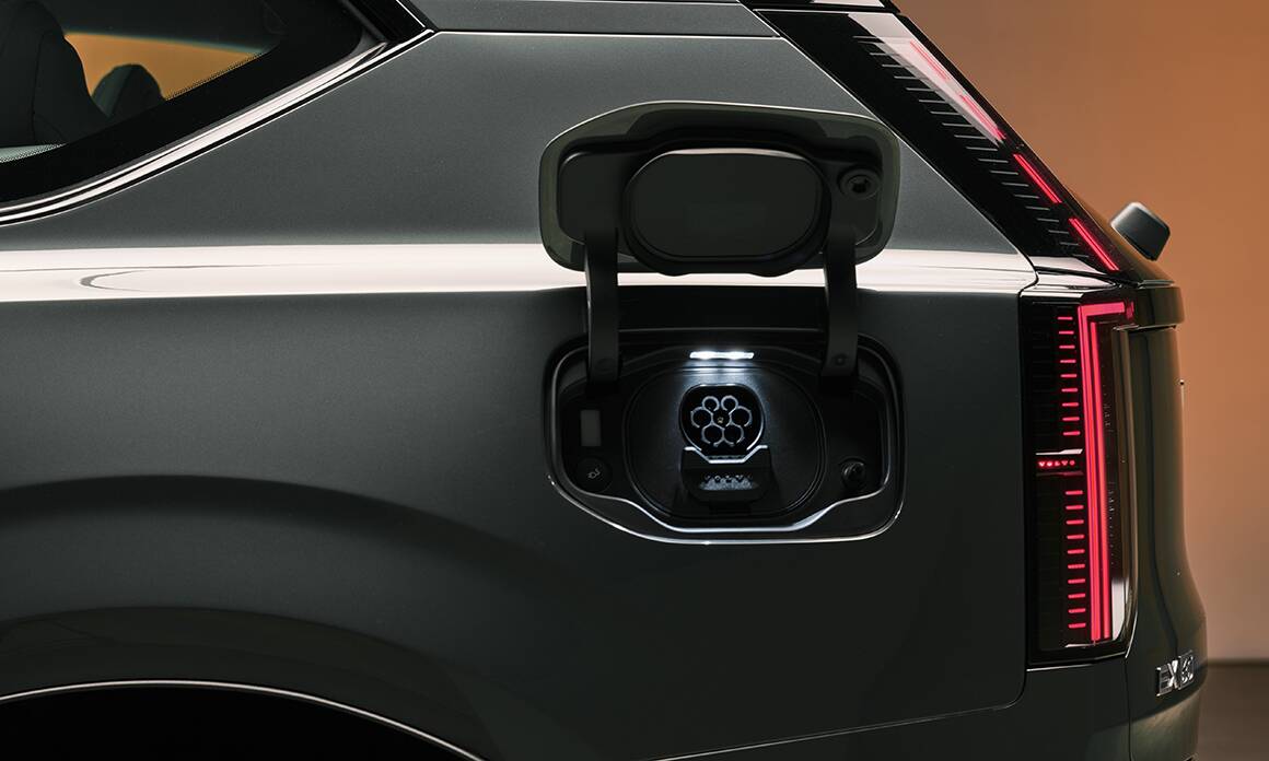 Volvo EX60-Trappe de recharge