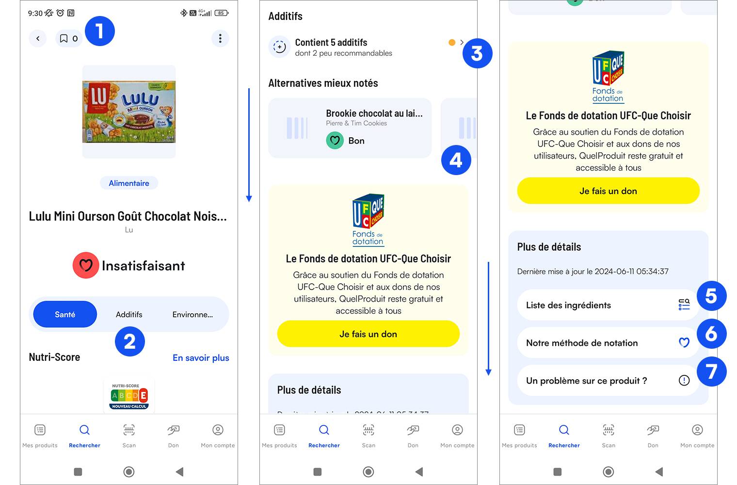 Produit Alimentaire application QuelProduit