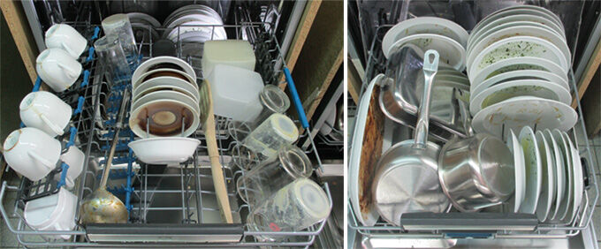 Chargement test de lave-vaisselle