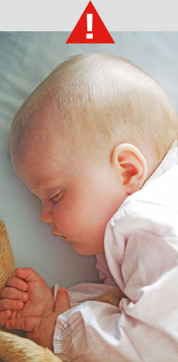 Matelas bébé - Nos conseils pour coucher bébé, sans risque de tête plate ou  de mort subite - Conseils - UFC-Que Choisir