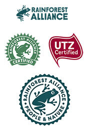 logo labels rainforest