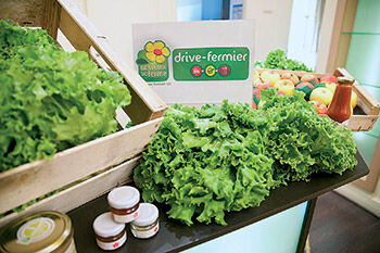 Un drive fermier en Gironde. Un drive fermier en Gironde.