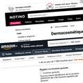 Cosmétiques sur Internet •
Amazon et Notino, mauvais élèves
