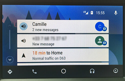Android Auto - Message