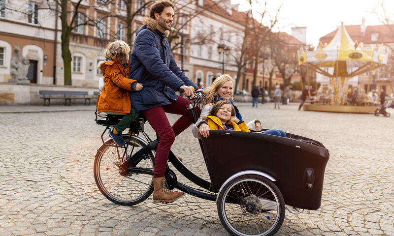 Vélo cargo pour la famille