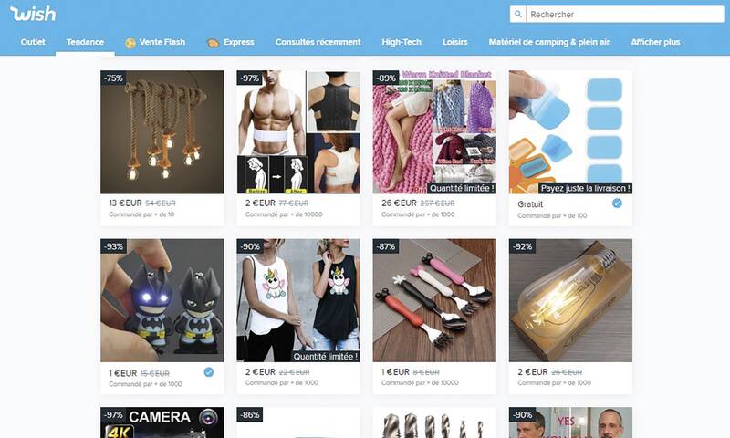 E-commerce Zoom sur Wish.com