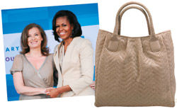 Le sac Vicky Le Tanneur "corrézien", offert à Michelle Obama par Valérie Trierweiler, est fabriqué en Inde...