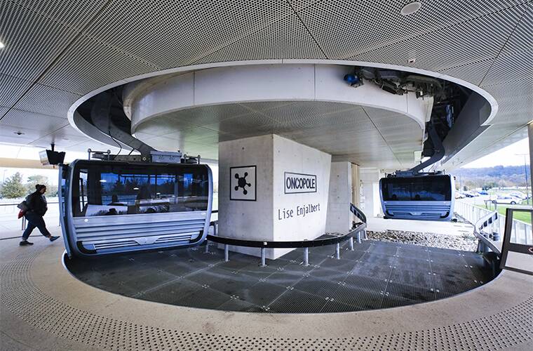 Une des stations du téléphérique toulousain. Image