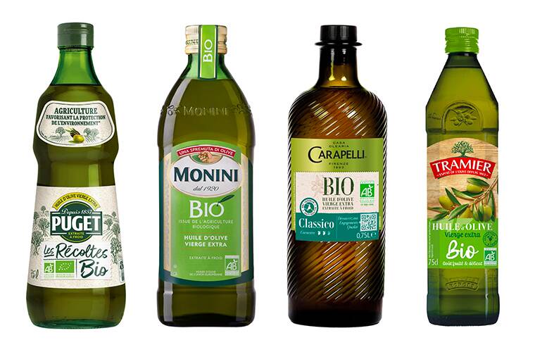 huiles d'olive bio