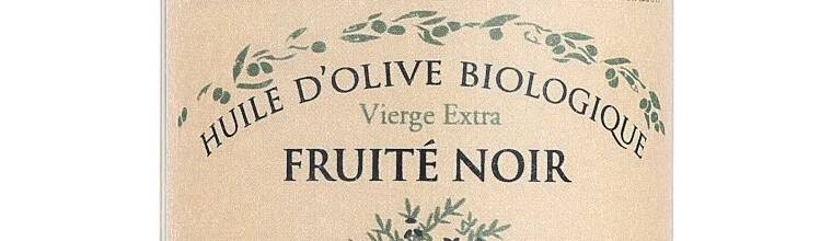 Huile d'olive fruité noir