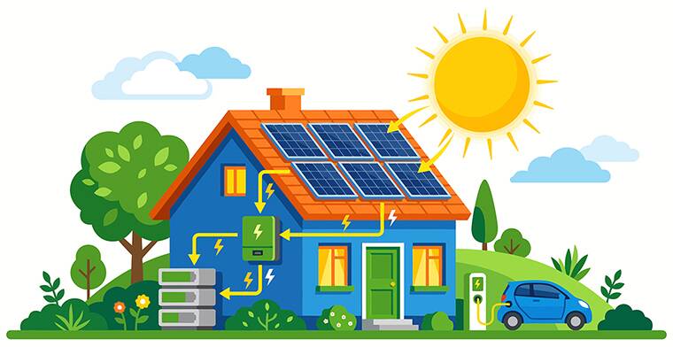 Batterie domestique infographie Stockage d’électricité - Comment choisir sa batterie domestique