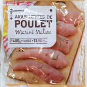 Aiguillettes de poulet mariné nature Leader Price