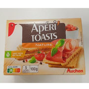 Apéri’toasts nature Auchan