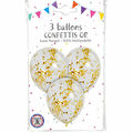 Ballons confettis or Cotillons d'Alsace
