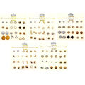 Boucles d'oreilles 12 paires Action