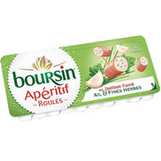 Boursin Roulés au jambon ail et fines herbes