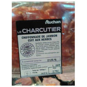 Chiffonnade de jambon cuit aux herbes Auchan Le Charcutier