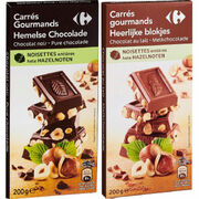Chocolats Carrés gourmands Carrefour