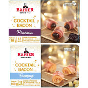 Cocktail bacon pruneau et Cocktail bacon fromage Bahier