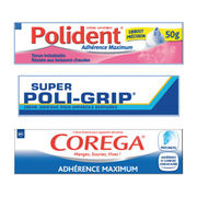 Crèmes adhésives pour appareils dentaires